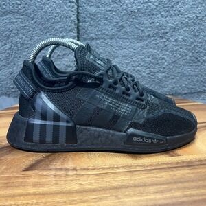 Adidas NMD R1 Mens Black Casual Lifestyle Lace Up Sneakers Shoes Size 4